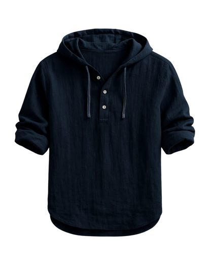 Lukas™ | Avslappnad linnehenley med huva