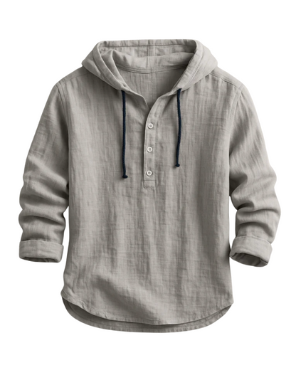 Lukas™ | Avslappnad linnehenley med huva