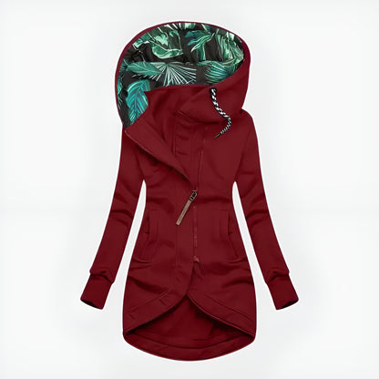 Annika™ | Asymmetrisk huvajacka med dragkedja