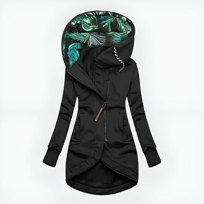 Annika™ | Asymmetrisk huvajacka med dragkedja