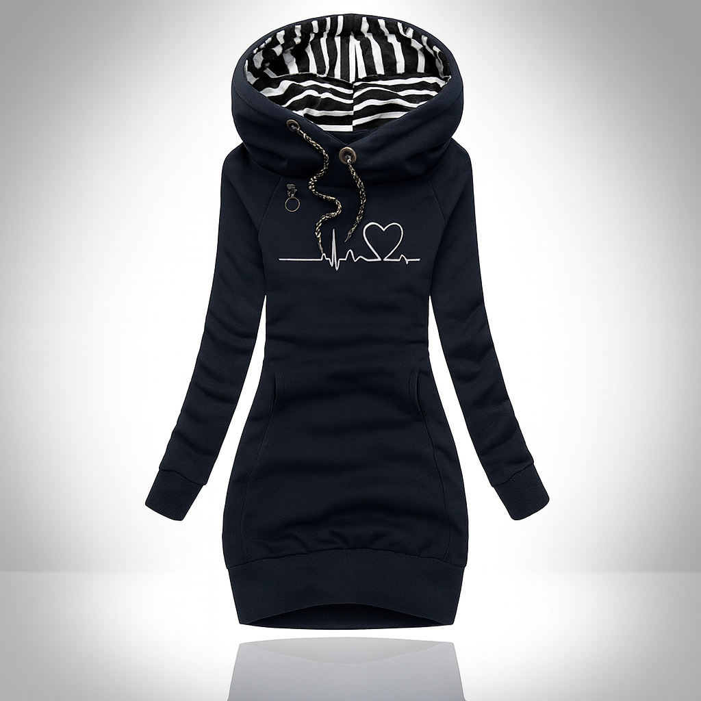 Josefin™ | Hoodieklänning med fickor