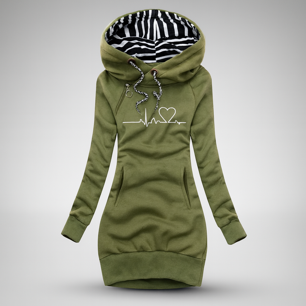 Josefin™ | Hoodieklänning med fickor