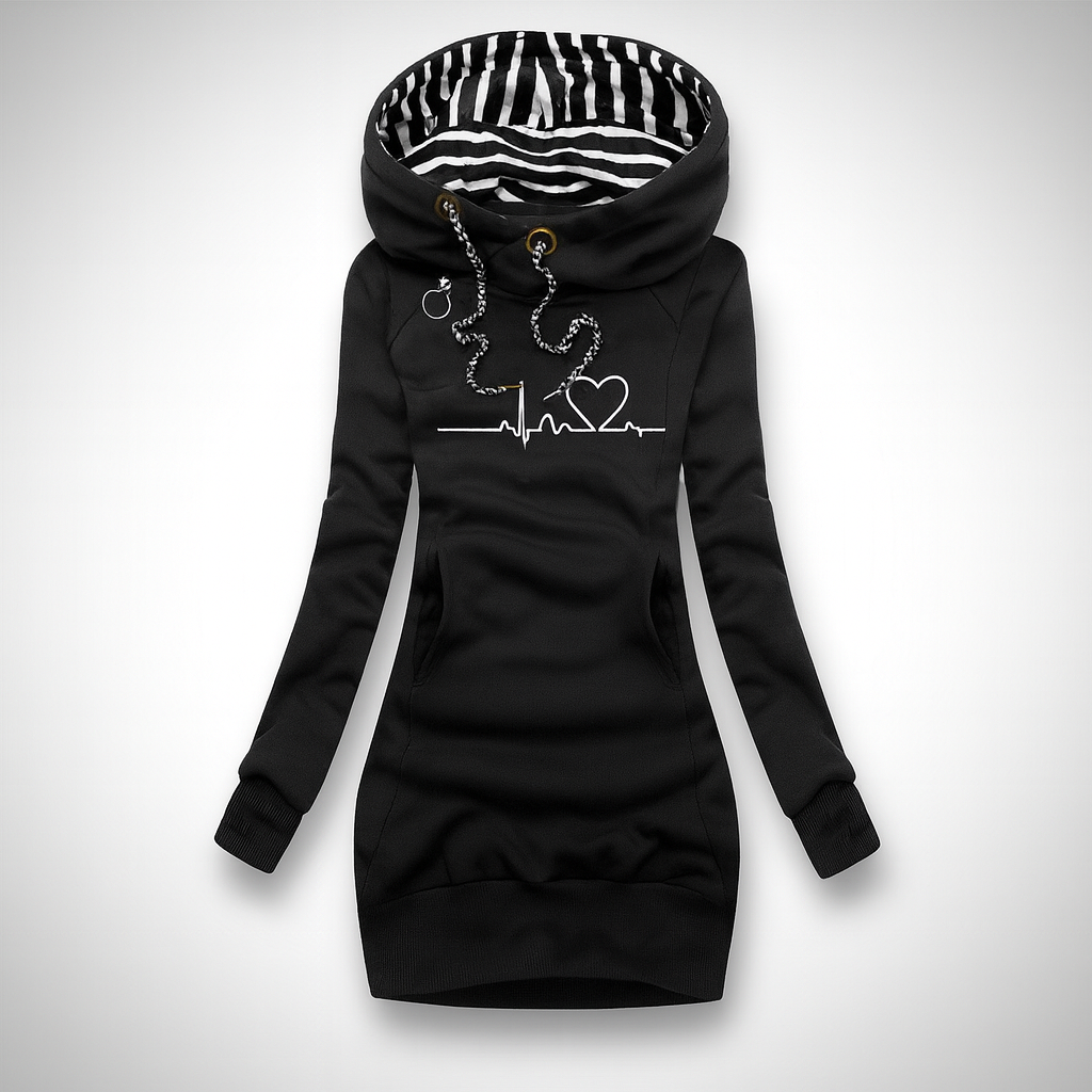 Josefin™ | Hoodieklänning med fickor